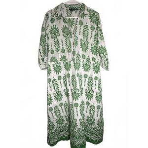 Mlle Gabrielle NOT AVAILABLE  XL Green 100% Cotton Sundress
